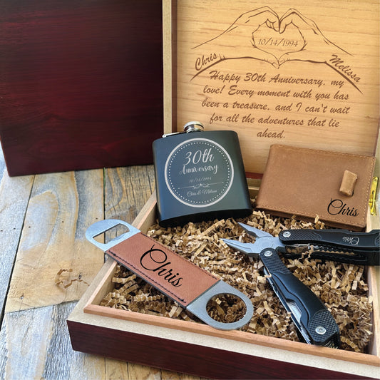 24 Anniversary Gift Boxes for Men to Celebrate Every Milestone - Groovy Groomsmen Gifts