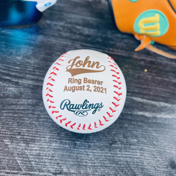 Rawlings Baseball Personalized for Baby Announcement