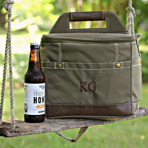 Personalized groomsmen cooler with custom engraving