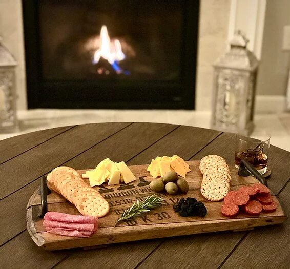 Barrel Head Charcuterie Board