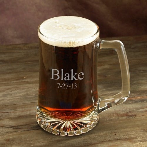 25 oz Macho Beer Mug - Groovy Groomsmen Gifts