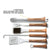 Grill 6 Tool Player Grill Tool Set by Groovy Groomsmen Gifts