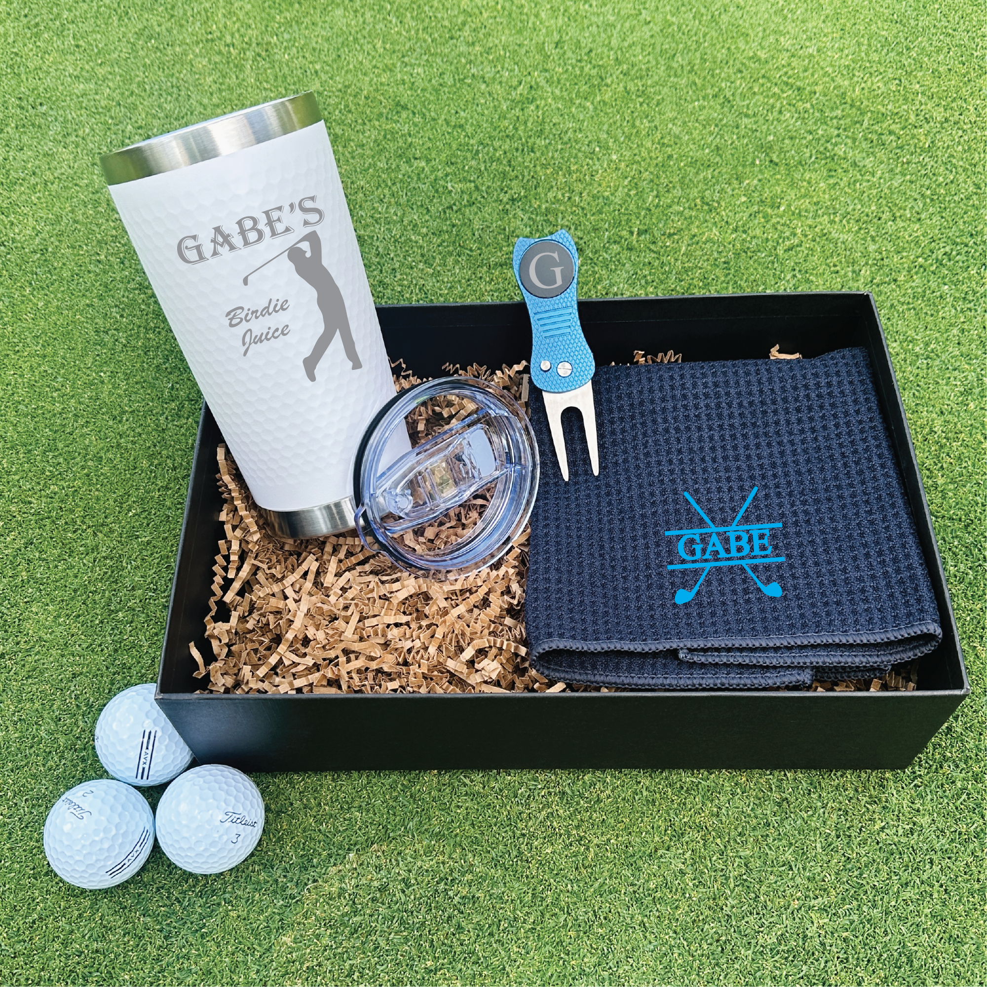 Personalized Golf Groomsmen Gift Box Set