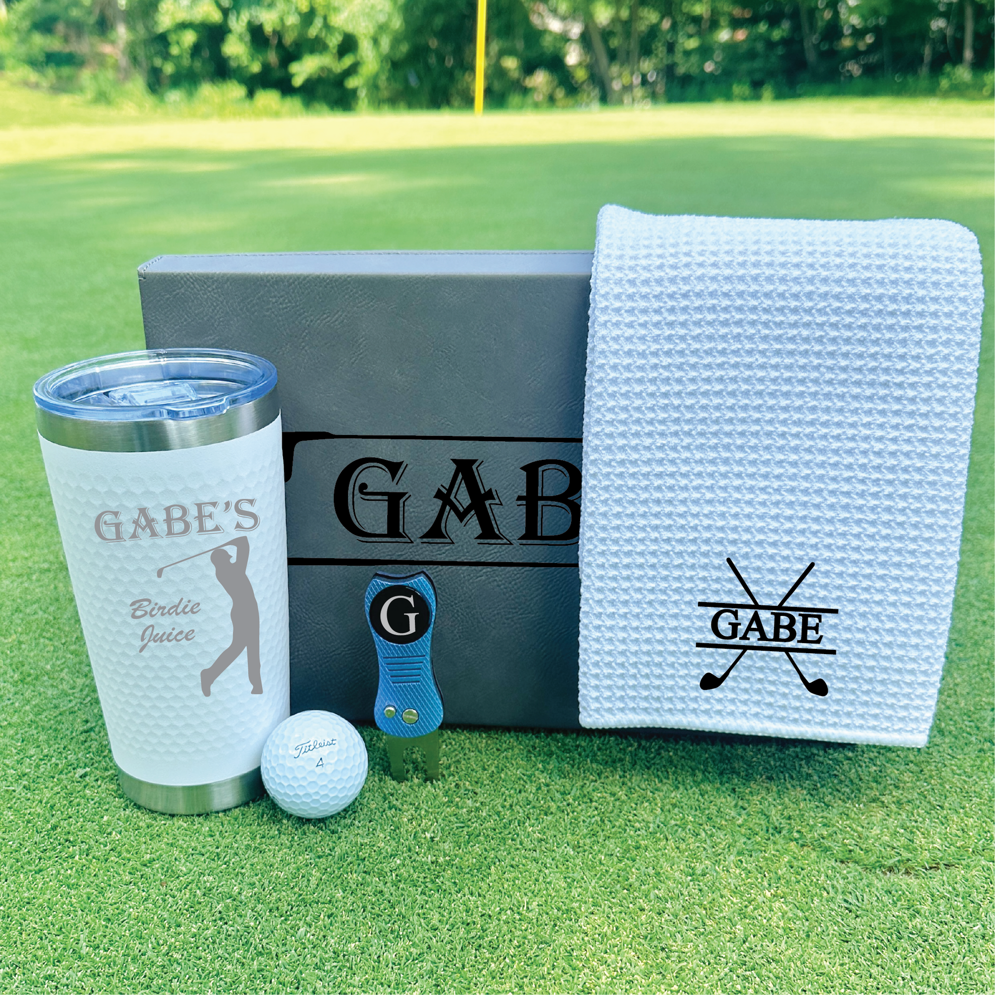 Personalized Golf Groomsmen Gift Box Set