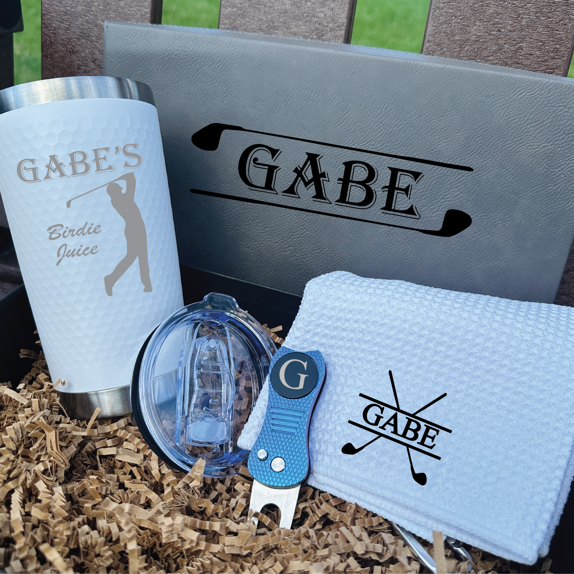 Personalized Golf Groomsmen Gift Box Set