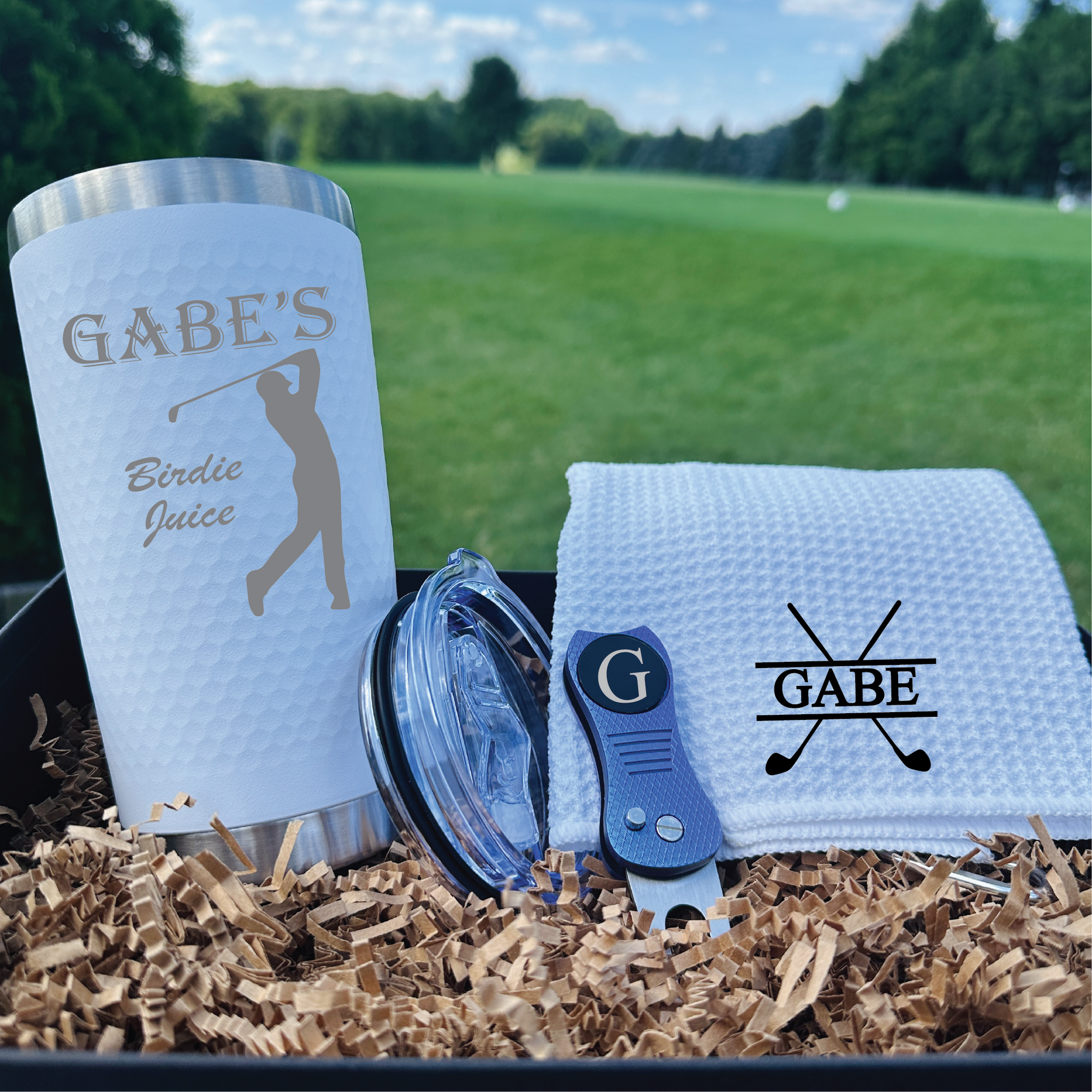 Personalized Golf Groomsmen Gift Box Set