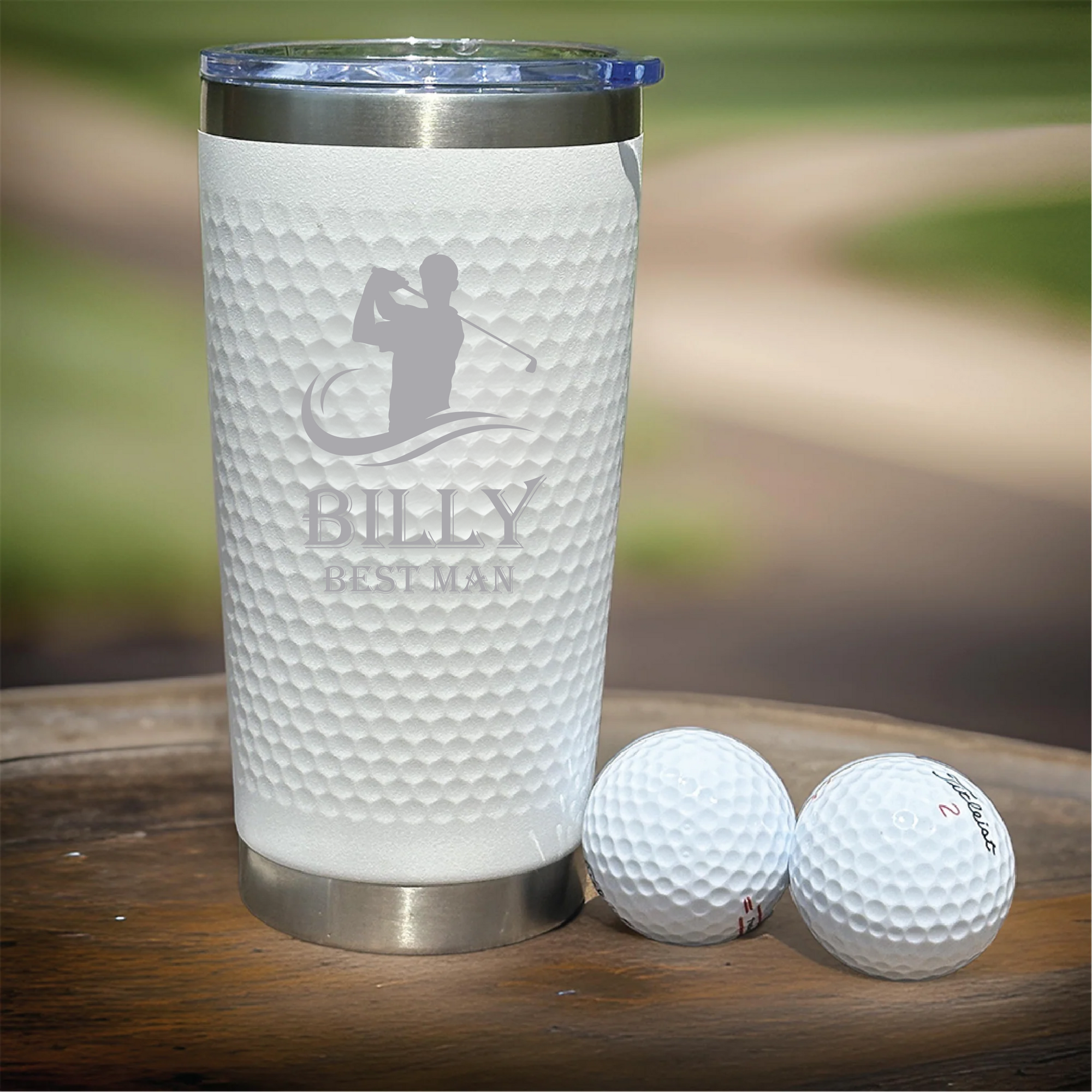 Grooms Crew Golf Ball Tumbler