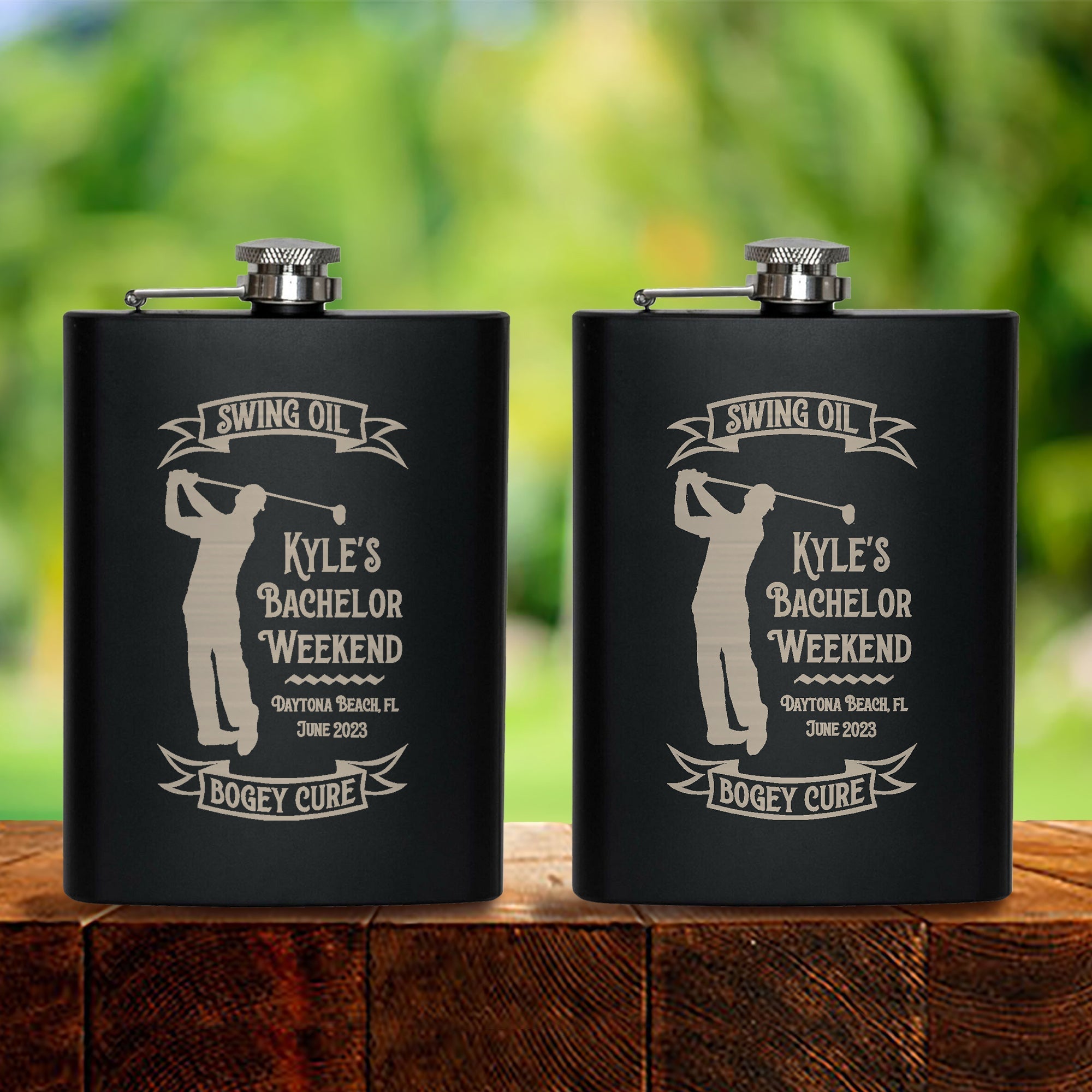 Flask A Swig And A Swing by Groovy Groomsmen Gifts