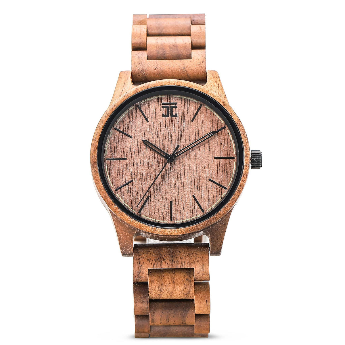 Wooden Watch American Walnut | Walnut Northstar Watch by Groovy Groomsmen Gifts