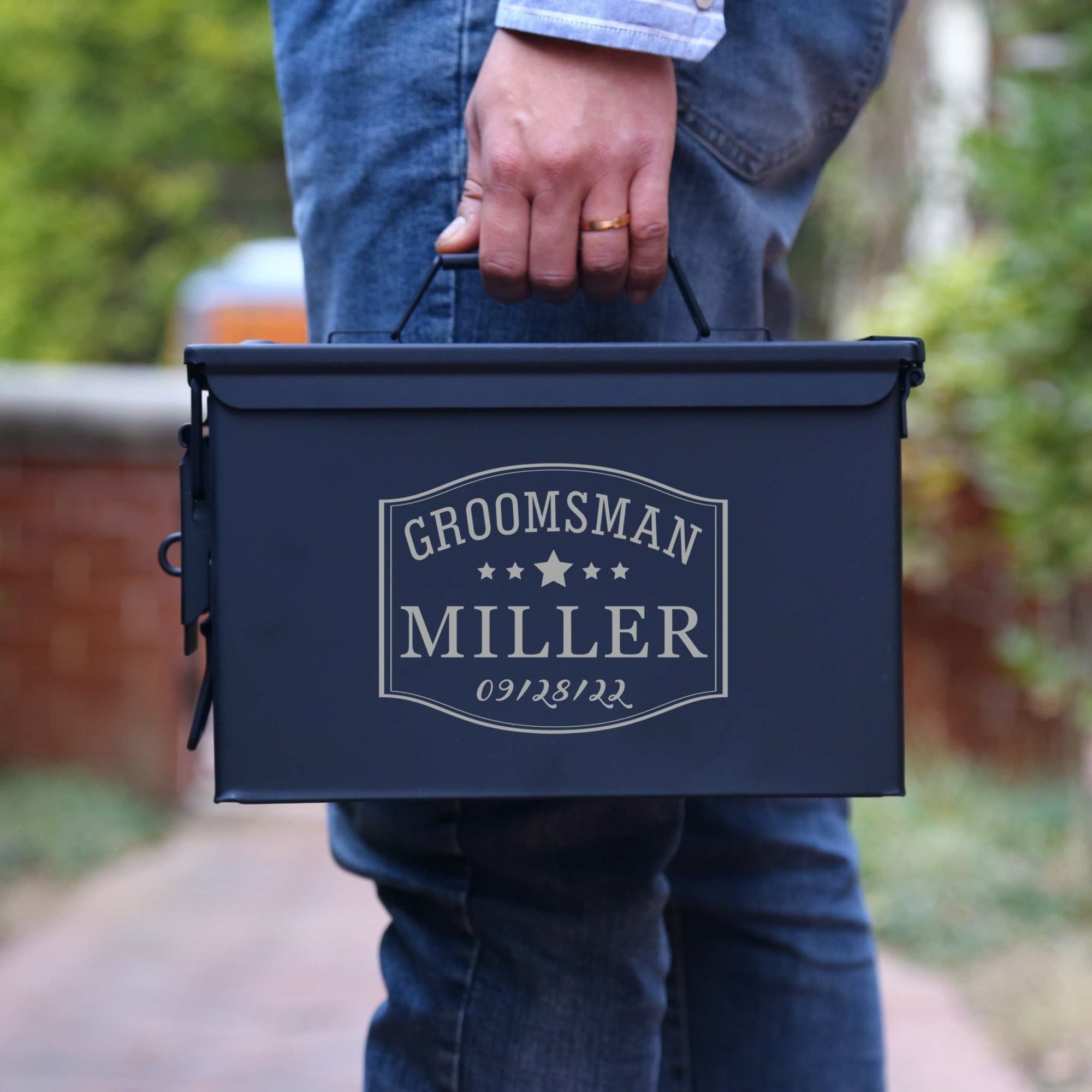 Box Ammo Can by Groovy Groomsmen Gifts