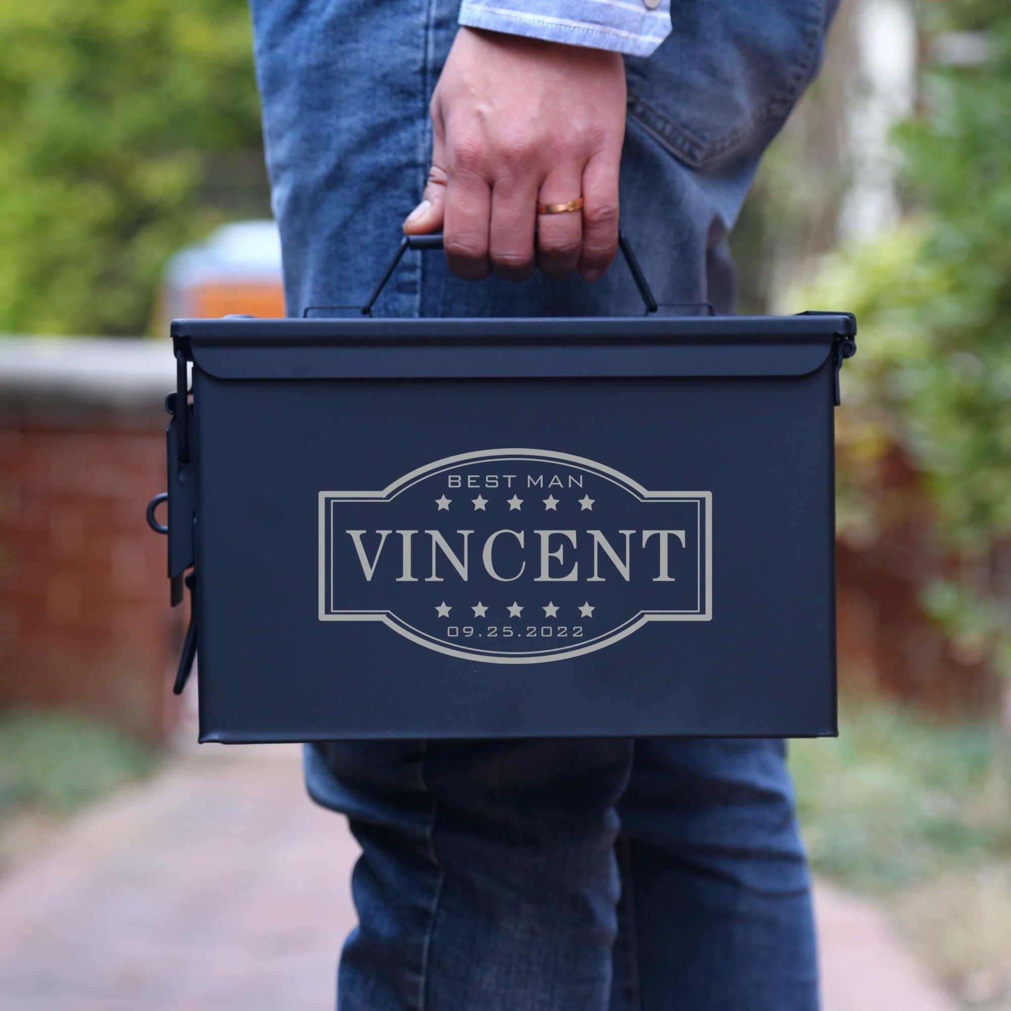 Box Ammo Can by Groovy Groomsmen Gifts