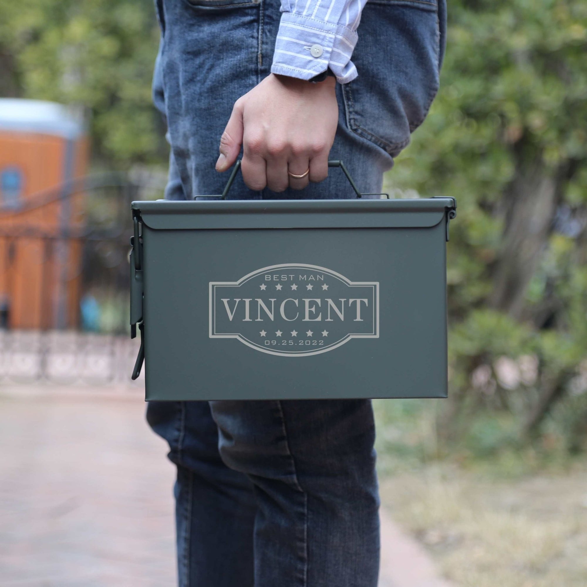 Box Ammo Can by Groovy Groomsmen Gifts