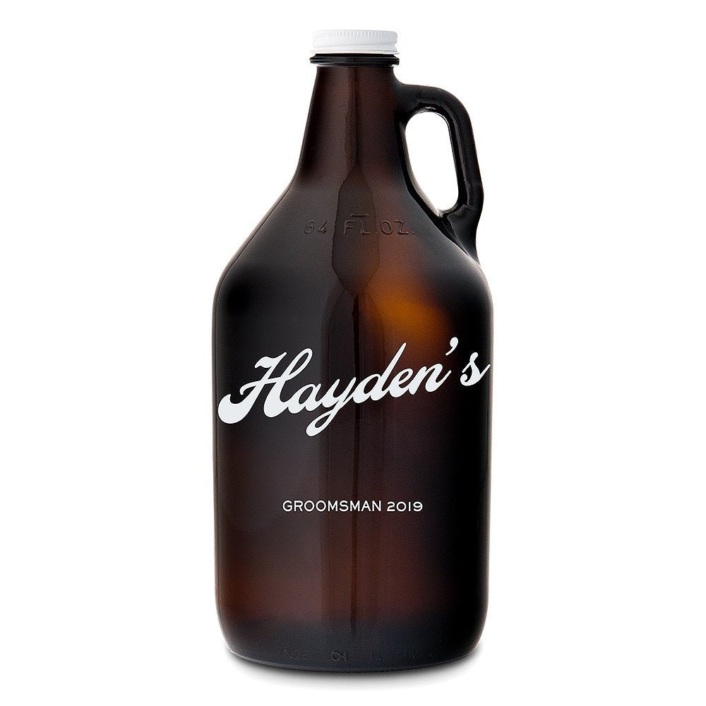 Bar Angry Amber Growler by Groovy Groomsmen Gifts