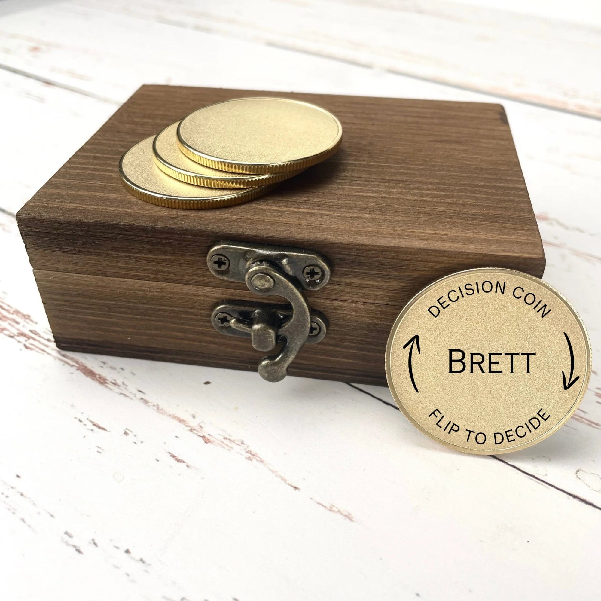 Anniversary Personalized Decision - Maker Coin by Groovy Groomsmen Gifts