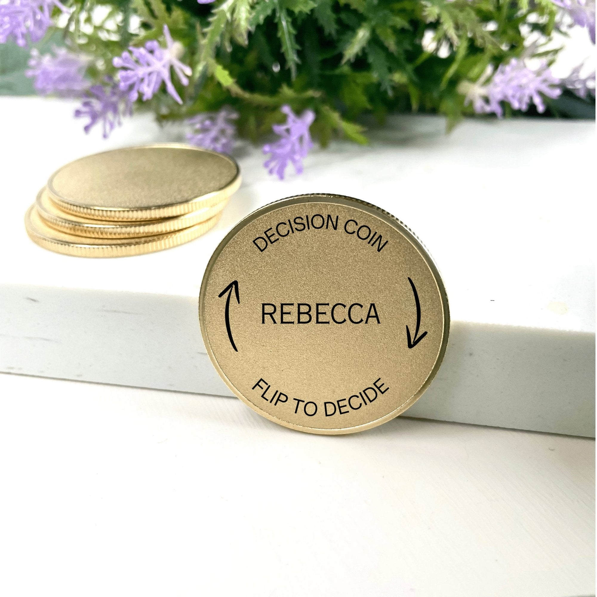 Anniversary Personalized Decision - Maker Coin by Groovy Groomsmen Gifts