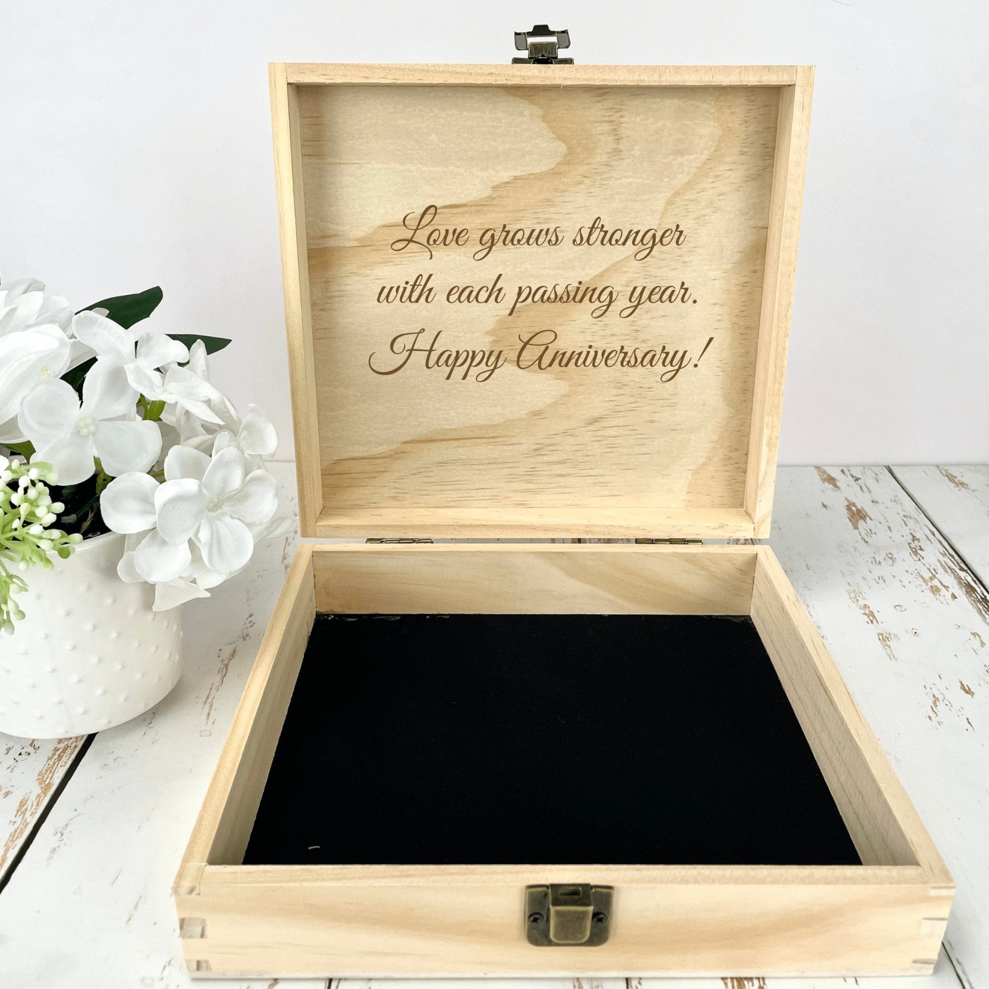 Anniversary Treasures Keepsake Box by Groovy Groomsmen Gifts