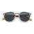 Wooden Sunglasses AquaWave, Square | Abalone by Groovy Groomsmen Gifts