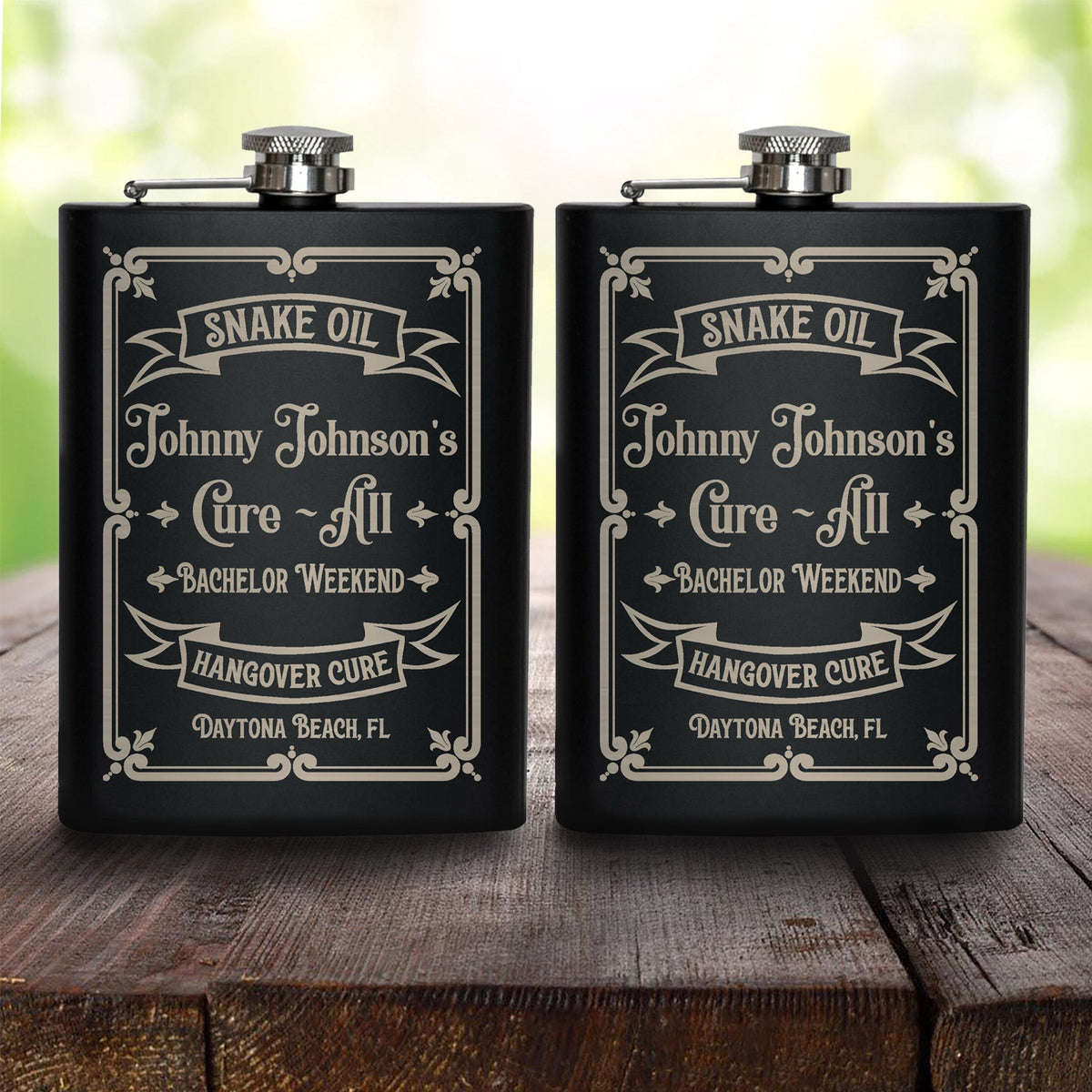 Bachelor Party Flask - Groovy Groomsmen Gifts