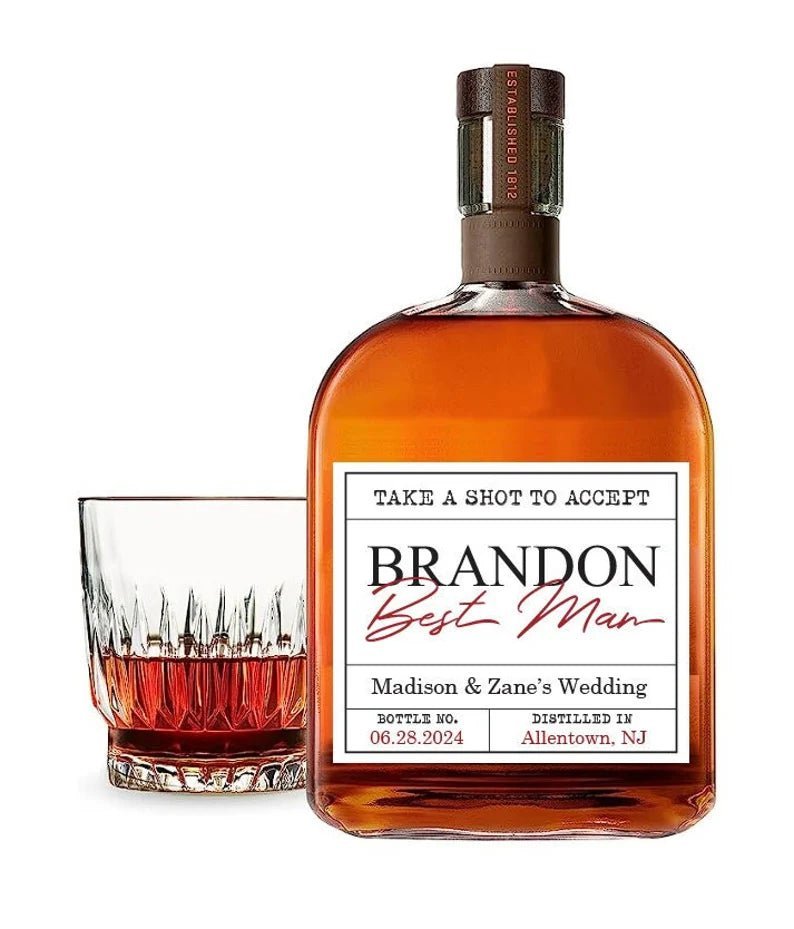 Bar Booze BroLabel by Groovy Groomsmen Gifts