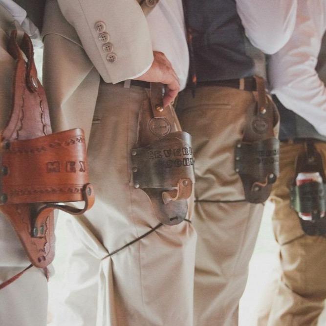 Bar Bro'Ster Holster by Groovy Groomsmen Gifts