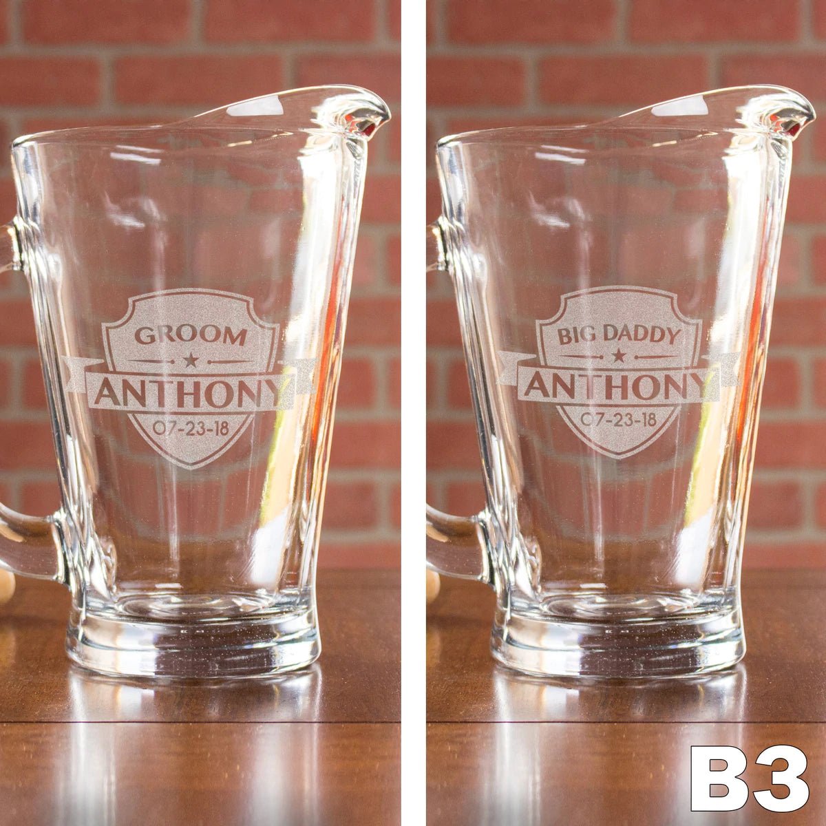 Bar Pitcher Time - Design: B3 by Groovy Groomsmen Gifts