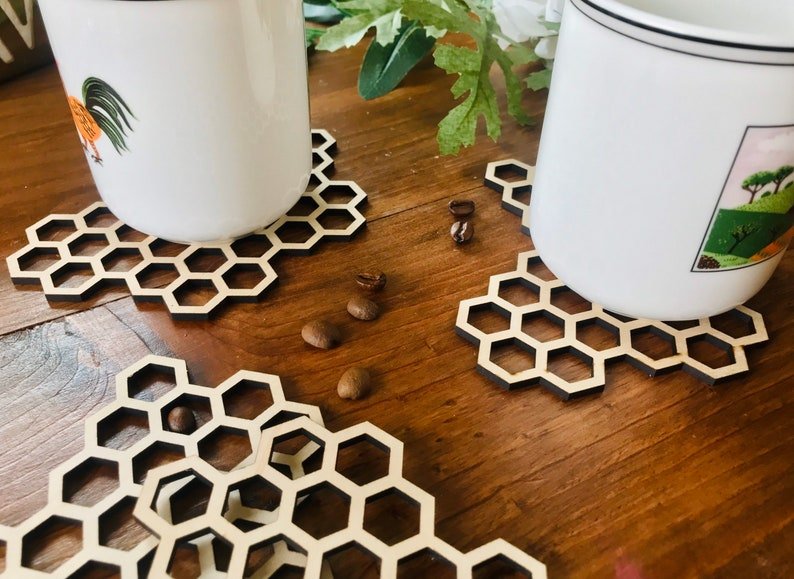 Coasters Bee Hive Coaster Set by Groovy Groomsmen Gifts