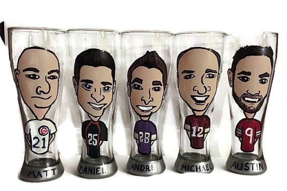 Caricature Bottle Ganger by Groovy Groomsmen Gifts