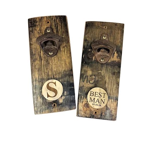 Bottle Openers Bourbon Barrel Beerheader by Groovy Groomsmen Gifts