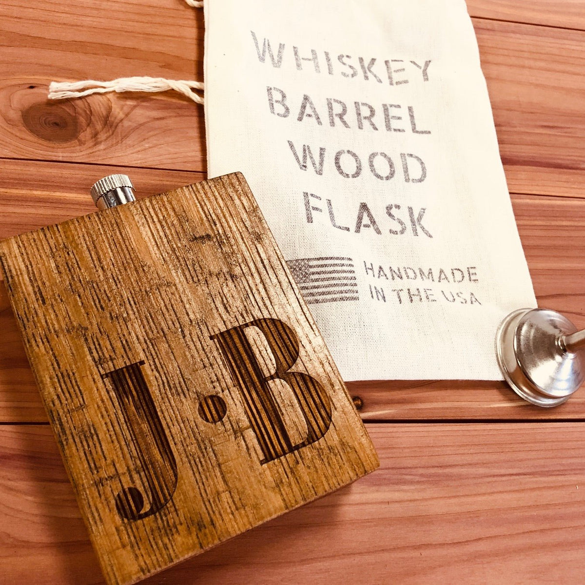 Flasks Bourbon Barrel Flask by Groovy Groomsmen Gifts