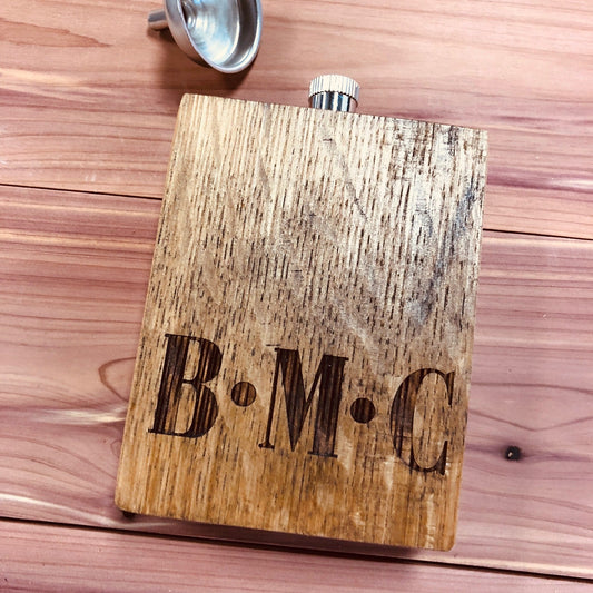 Bourbon Barrel Flask - Groovy Groomsmen Gifts