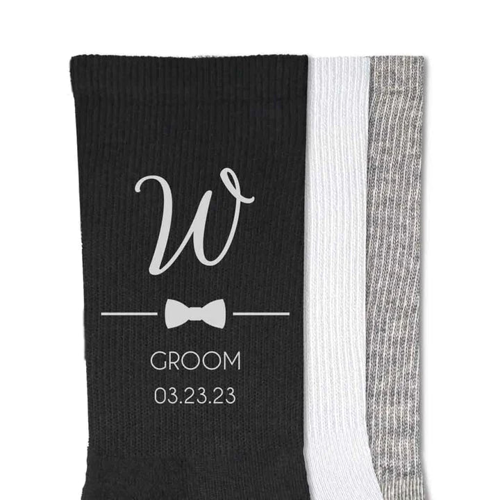 Socks Bow Tie Socks by Groovy Groomsmen Gifts