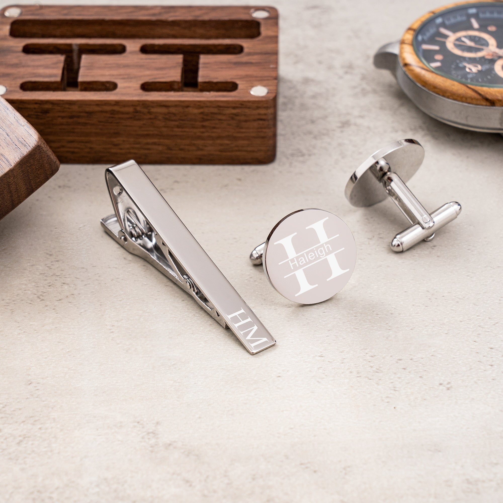 cufflinks Box of Engraved Class by Groovy Groomsmen Gifts