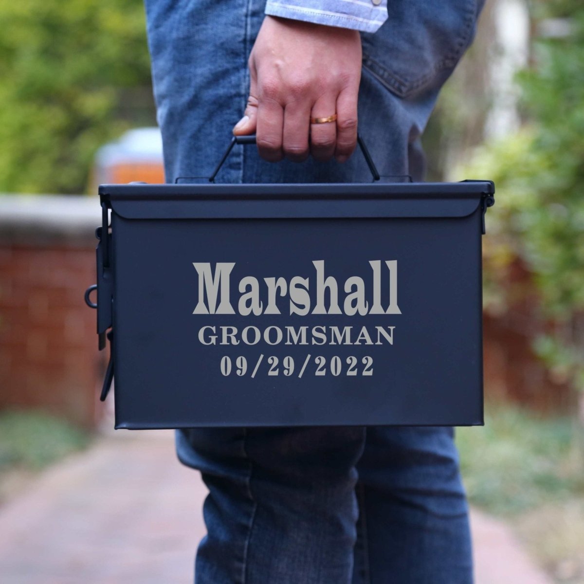 Box Personalized Ammo Can Groomsmen Gift by Groovy Groomsmen Gifts