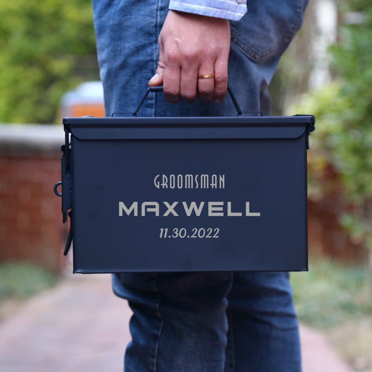 Box Personalized Ammo Can Groomsmen Gift by Groovy Groomsmen Gifts