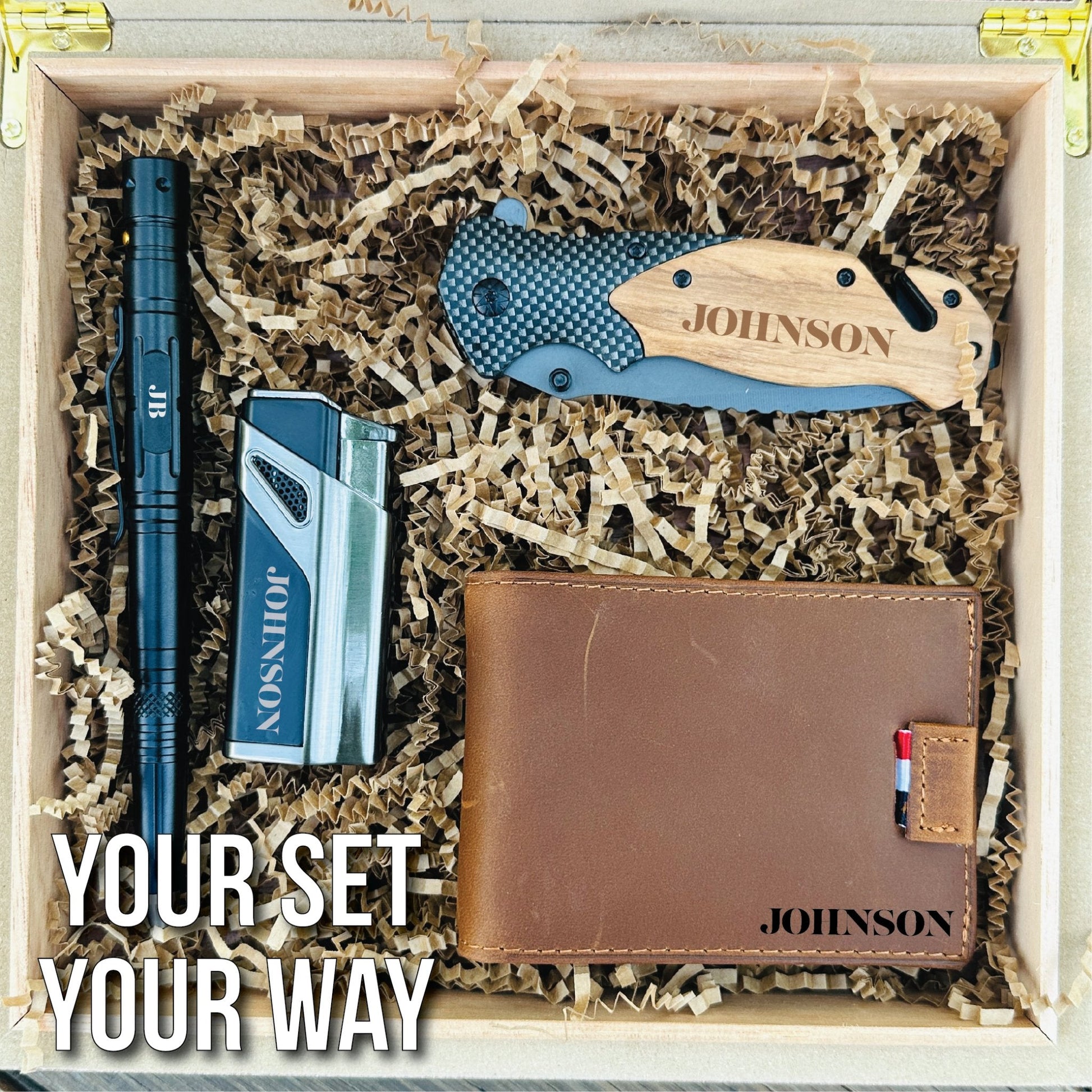 Box Set 2024 Build Your Own Groomsmen Box by Groovy Groomsmen Gifts