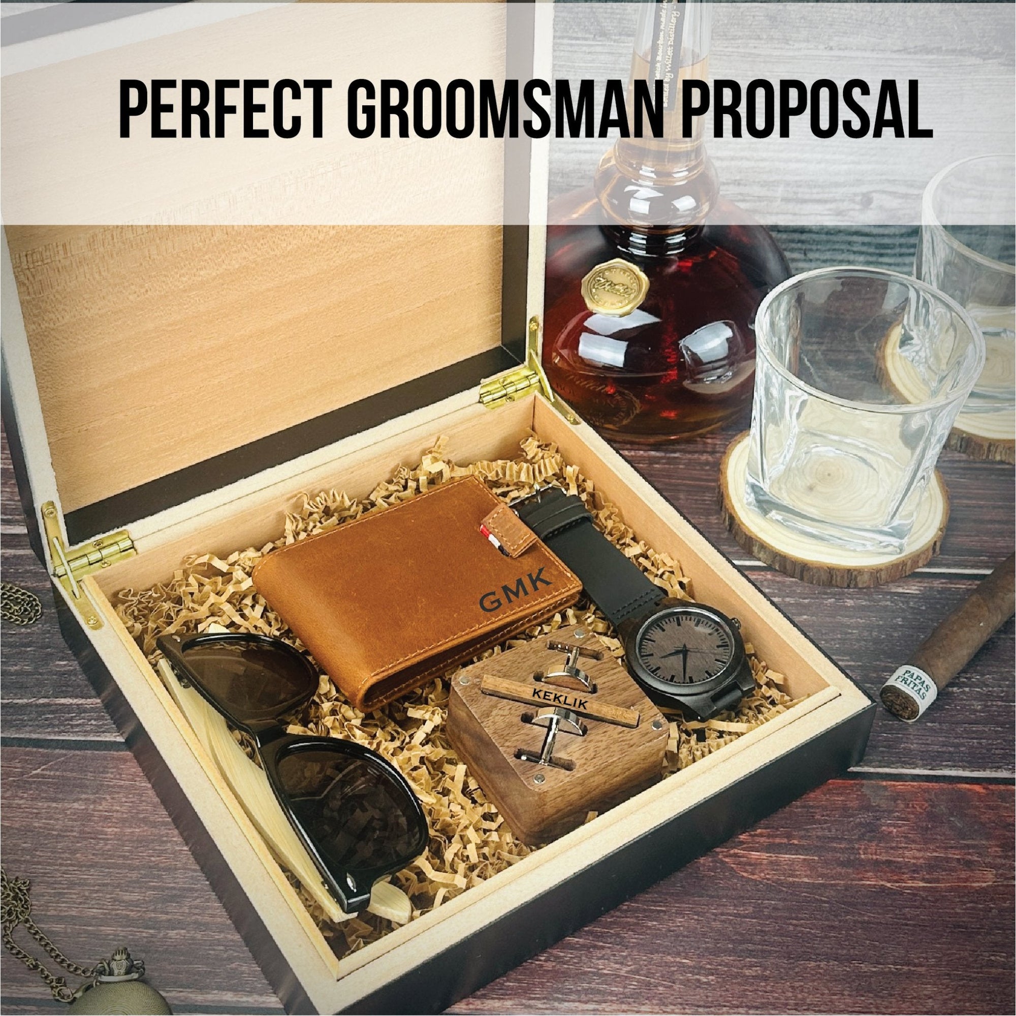 Box Set 2024 Groomsmen Vault by Groovy Groomsmen Gifts