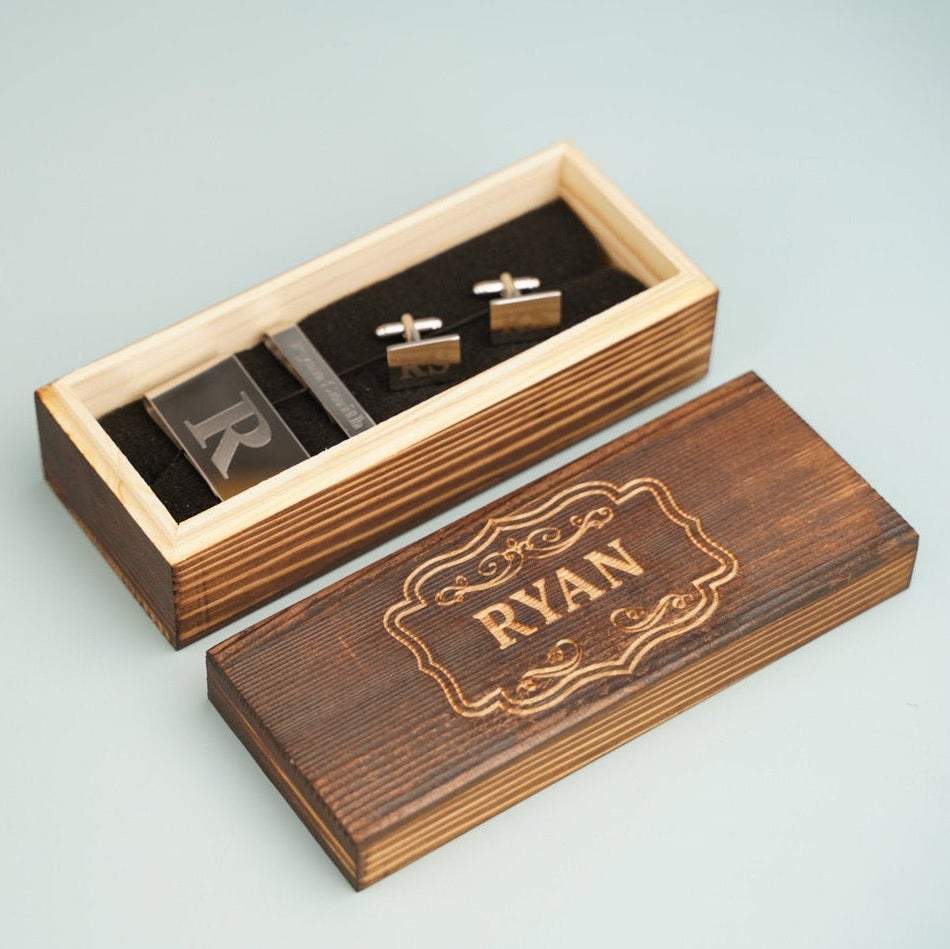 Box Set Custom Groomsmen Accessory Set by Groovy Groomsmen Gifts