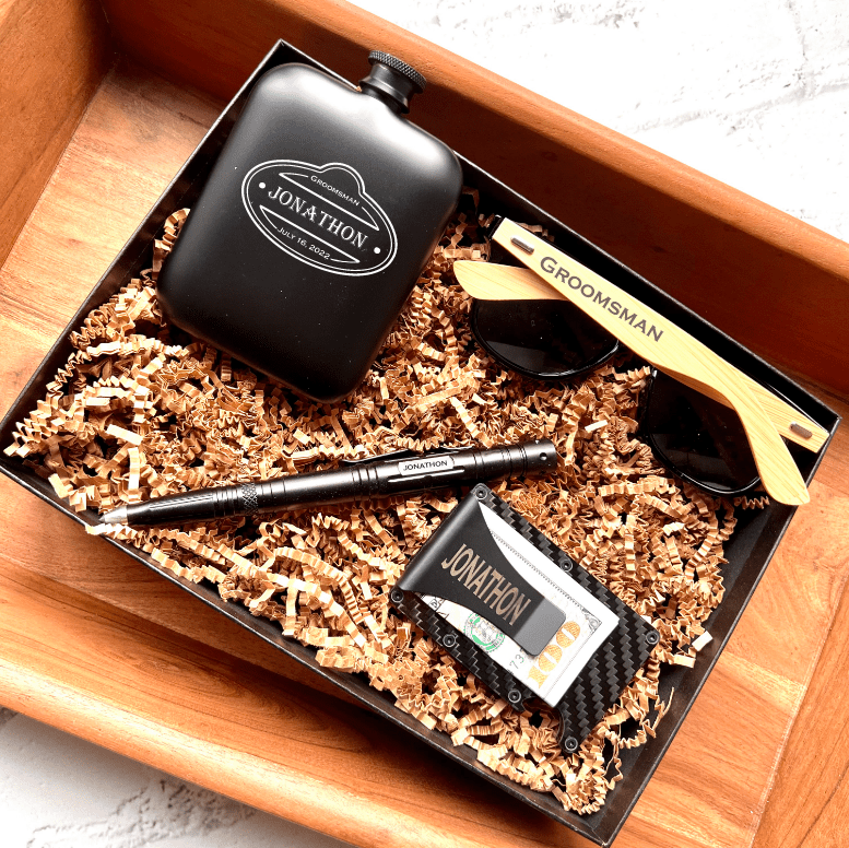 Box Set Groomsmen Gear by Groovy Groomsmen Gifts