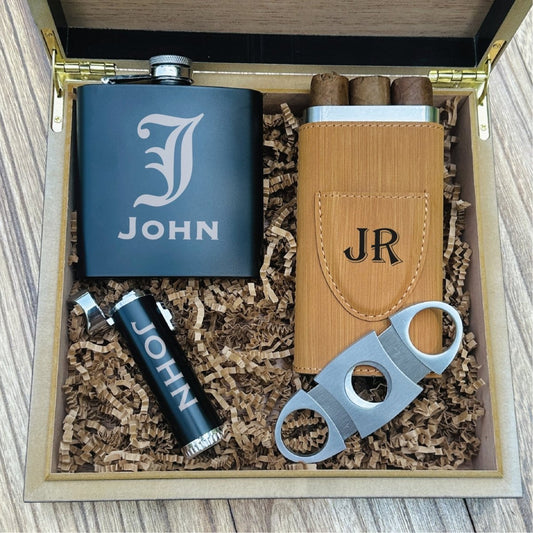 Box Set Midnight Gift Set by Groovy Groomsmen Gifts