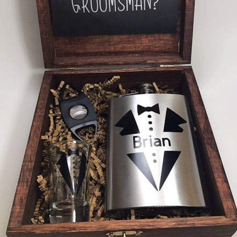 Box Sets Be My Bro? by Groovy Groomsmen Gifts