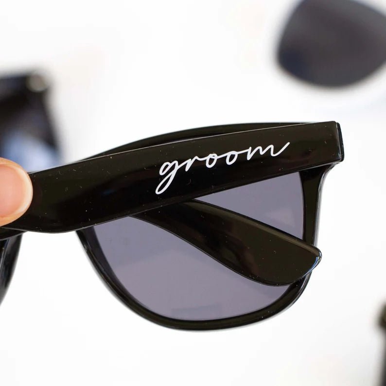 Bride/Groom Sunglasses - Groovy Groomsmen Gifts