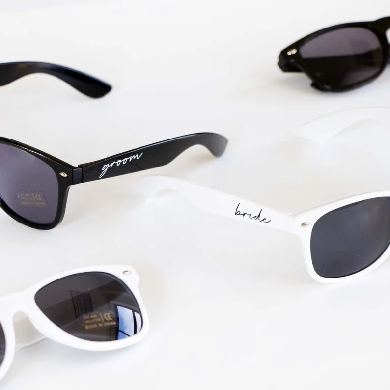 Bride/Groom Sunglasses - Groovy Groomsmen Gifts