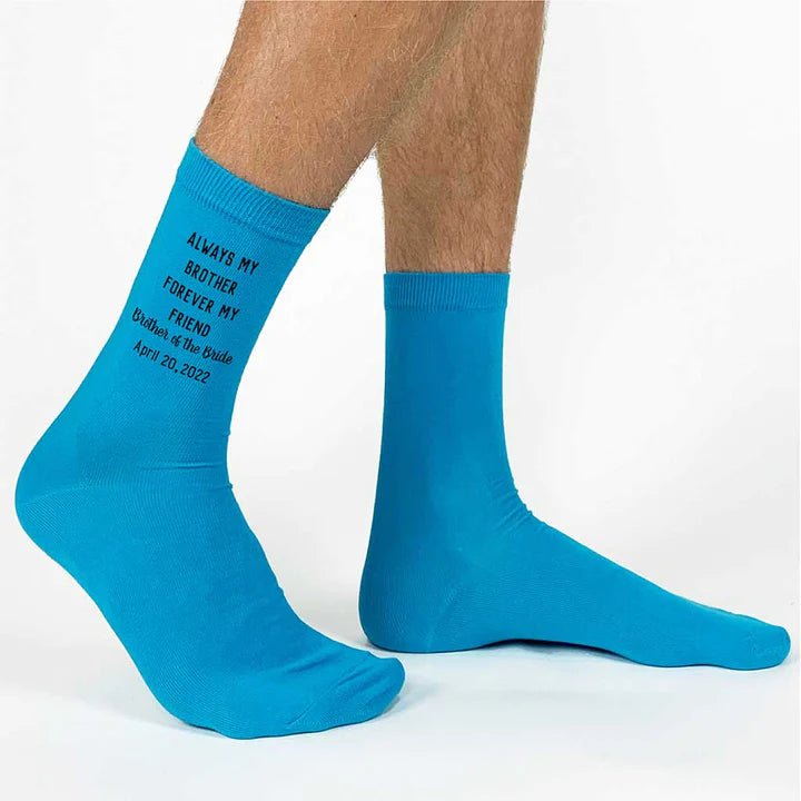 Socks Brother of the Bride Socks by Groovy Groomsmen Gifts