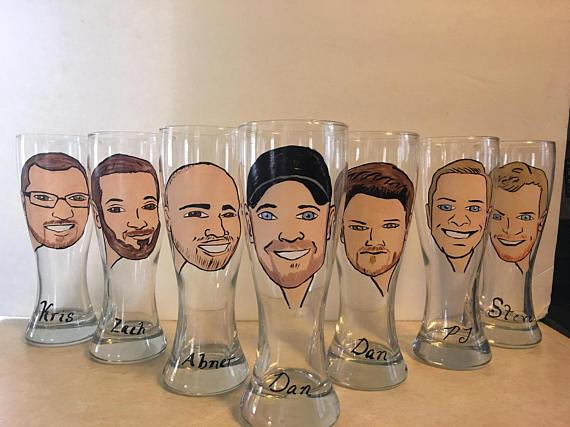 Caricature Bottle Ganger by Groovy Groomsmen Gifts