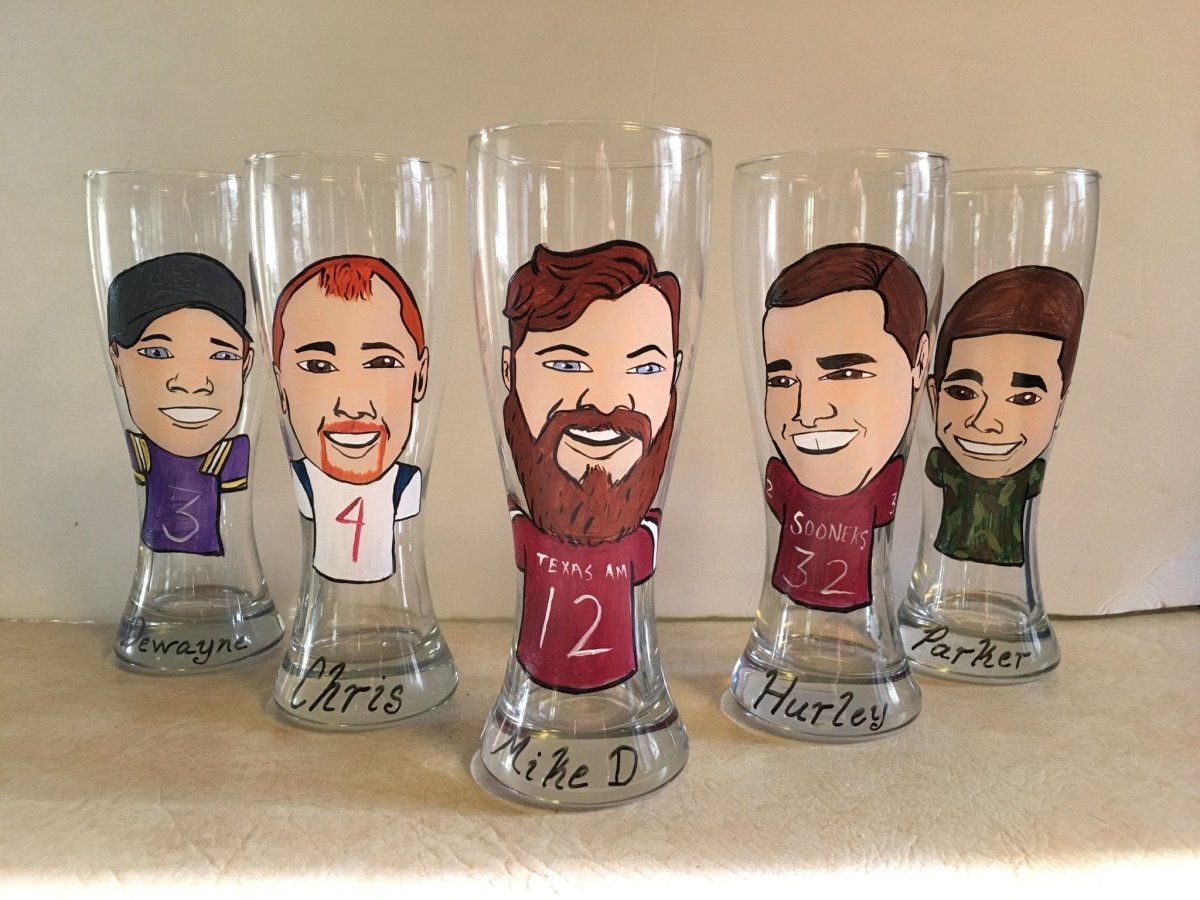 Caricature Bottle Ganger by Groovy Groomsmen Gifts