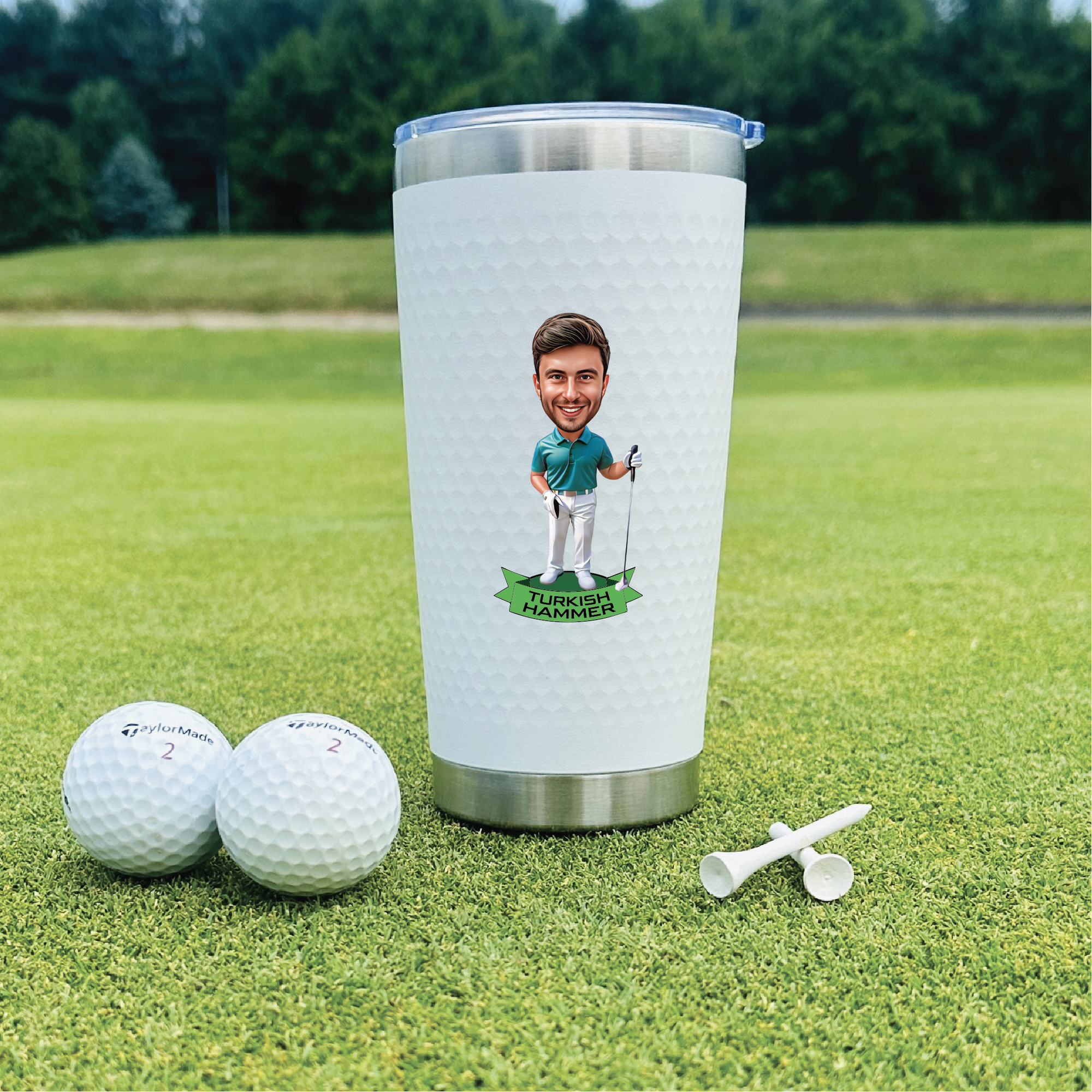 Golf Caricature Tumbler