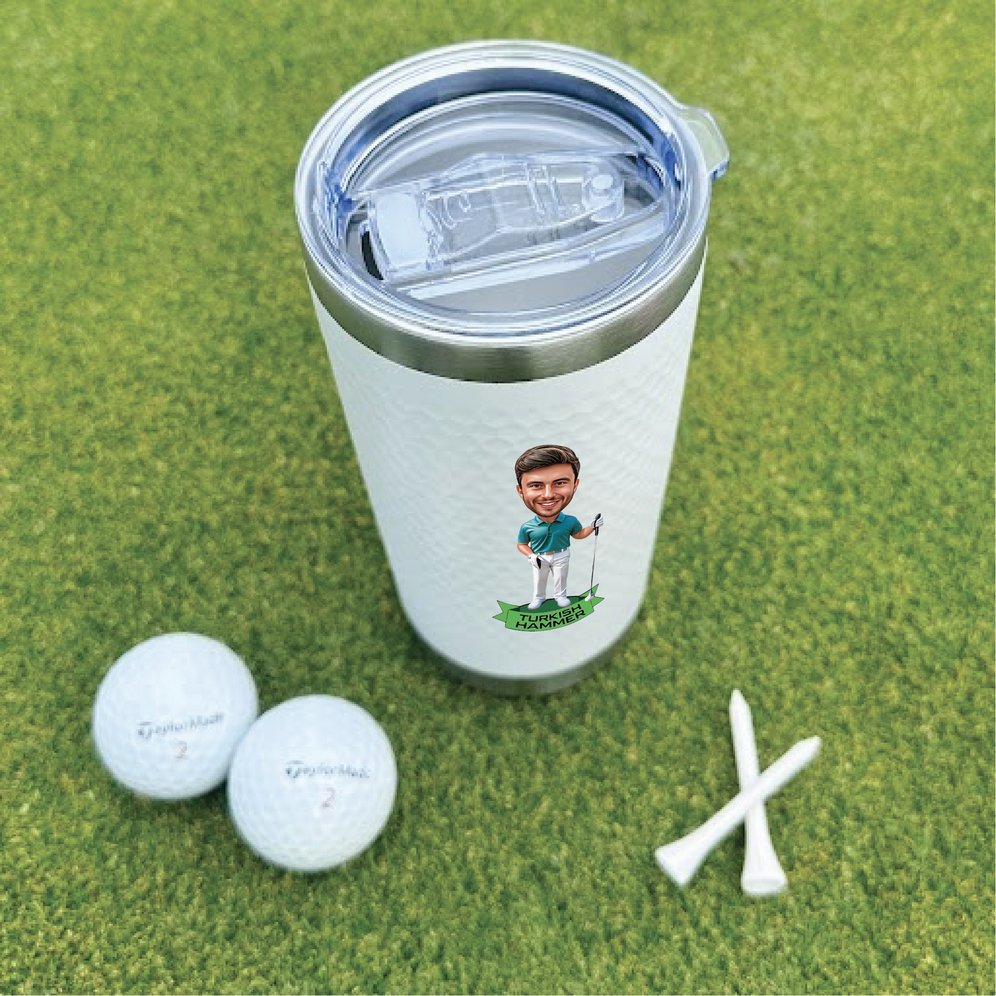 Golf Caricature Tumbler