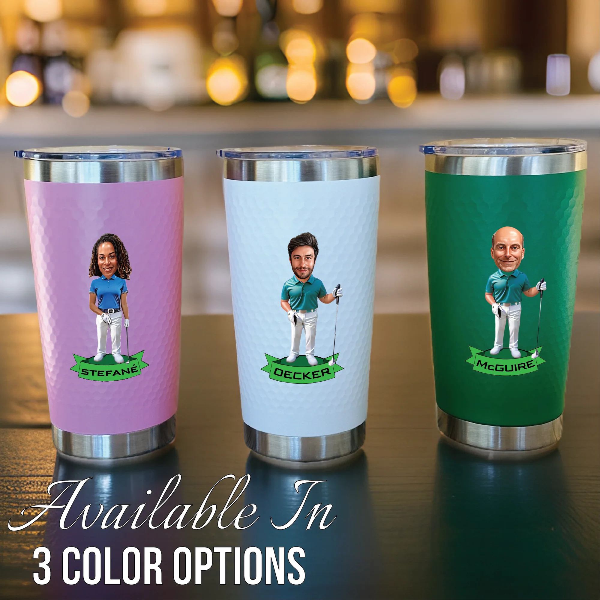 Golf Caricature Tumbler