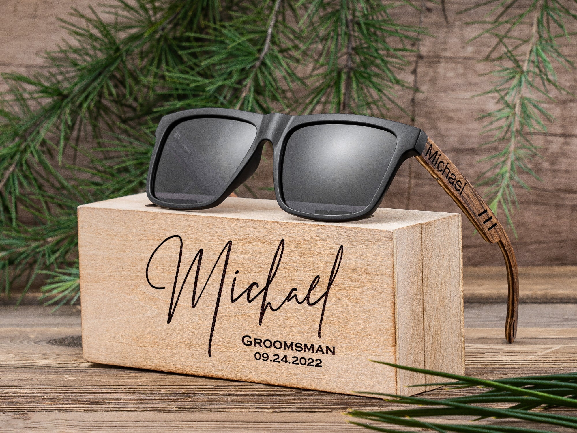 Sunglasses Cedar Shades by Groovy Groomsmen Gifts