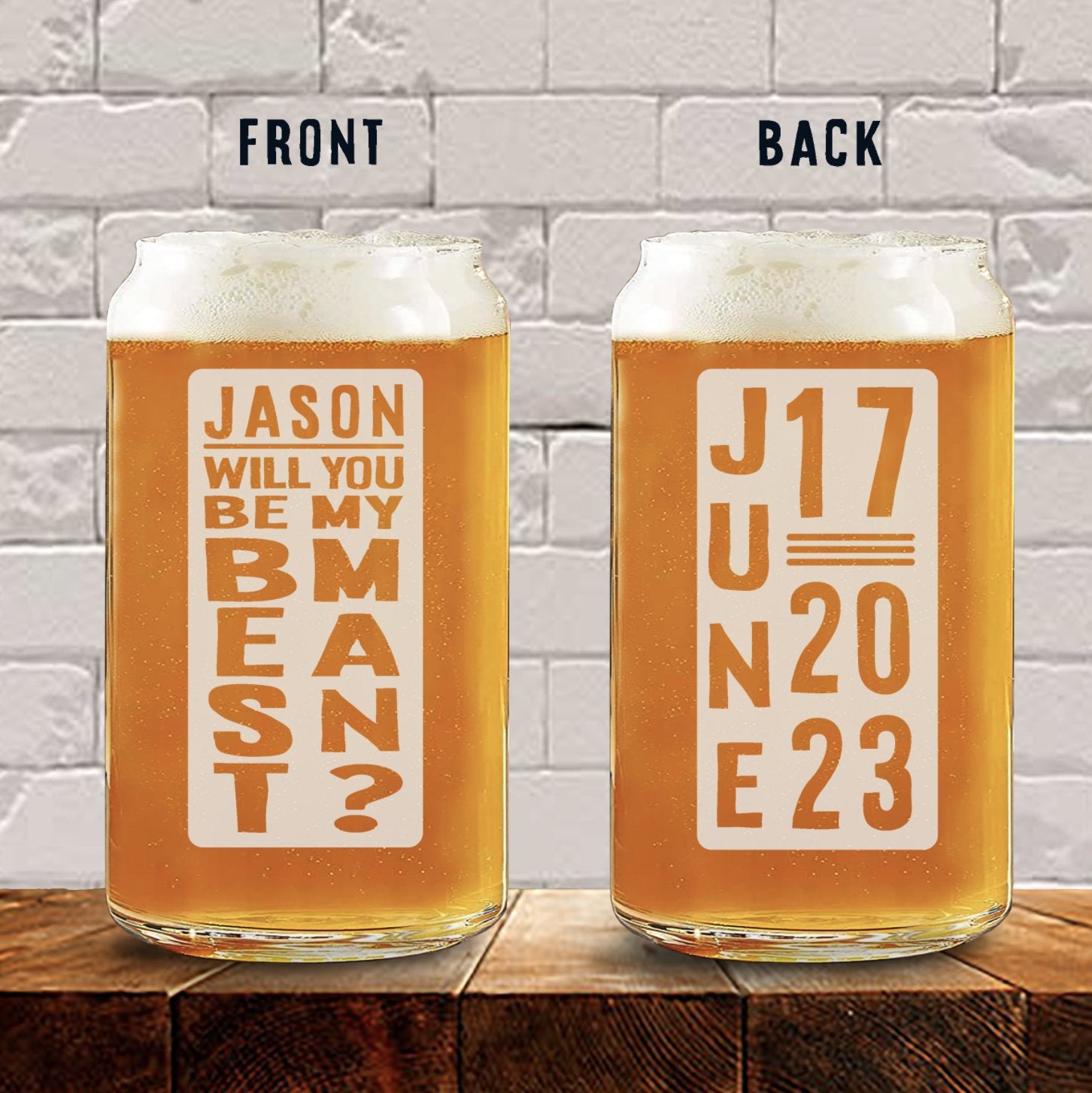 Groomsmen Proposal Cheers Proposal Glass by Groovy Groomsmen Gifts